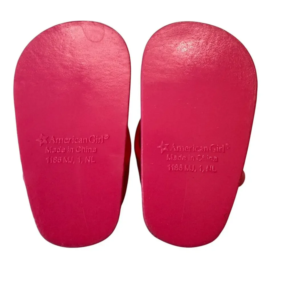 AMERICAN GIRL Joss GOTY 2020 Meet Shoes Sandals Only Retired Pink Flip Flops